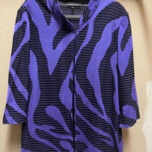 MING WANG JACKET PURPLE XL